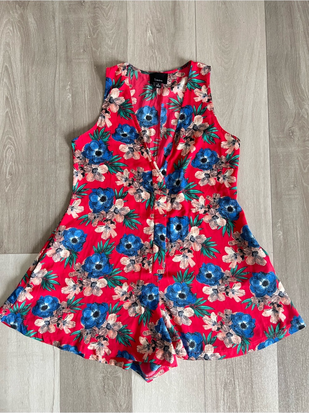 Tropical Print Romper